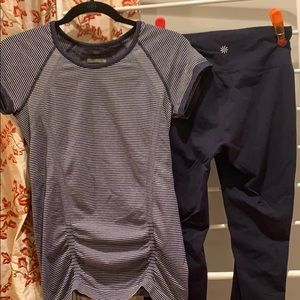 Athleta Navy work out combo